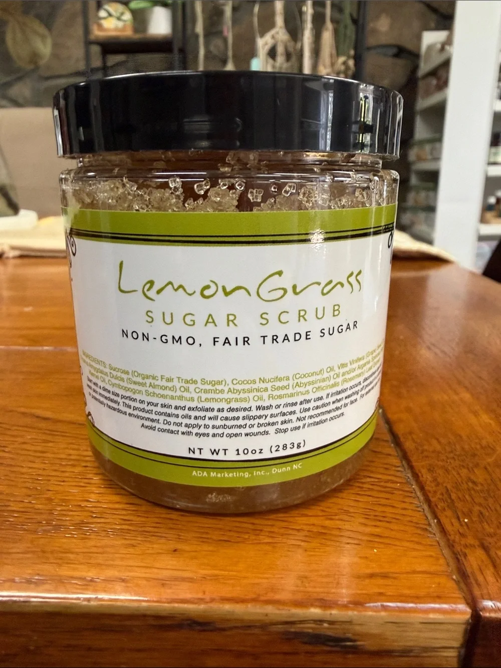Sugar Scrub - Lemongrass Scent (Green)